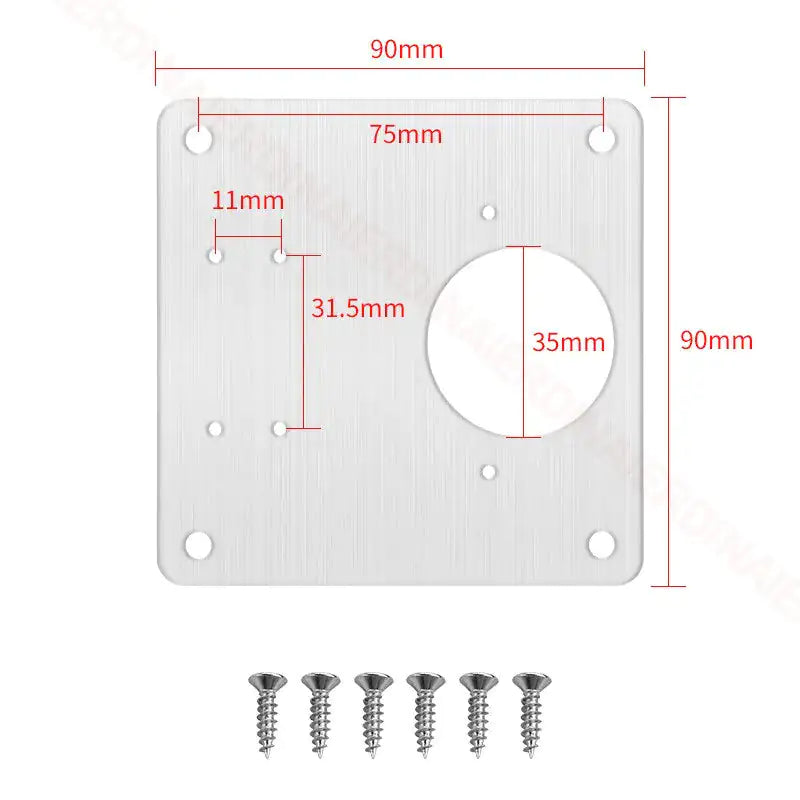 Stainless Steel Furniture Cabinet Door Hinge Repair Plate